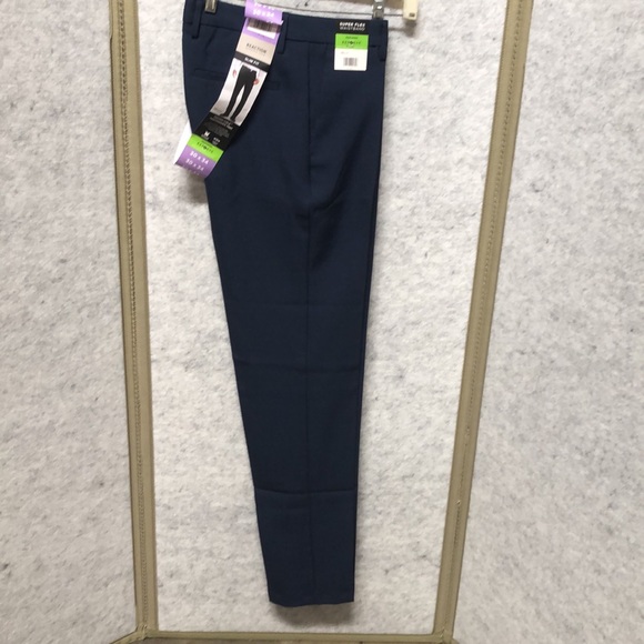 Kenneth Cole Reaction Dark Blue Slim Fit Trousers - Picture 2 of 3